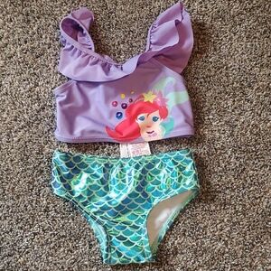 Purple Little Mermaid Bikini Set